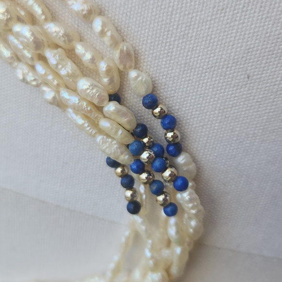 vintate pearl multi strand necklace - Picture 7 of 10